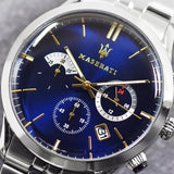 Maserati Ricordo Chronograph Blue Dial Silver Steel Strap Watch For Men - R8873633001 Buy Now By Maserati