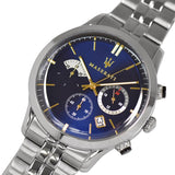 Maserati Ricordo Chronograph Blue Dial Silver Steel Strap Watch For Men - R8873633001 Buy Now By Maserati