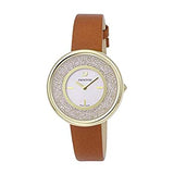 Swarovski Crystalline Pure White Dial Brown Leather Strap Watch for Women - 5275040 Buy Now By Swarovski
