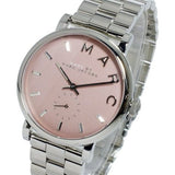 Marc Jacobs Baker Pink Dial Silver Steel Strap Watch for Women - MBM3283 Buy Now By Marc Jacobs