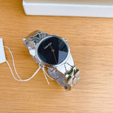 Calvin Klein Snake Black Dial Silver Steel Strap Watch For Women - K6E23141 Buy Now By Calvin Klein