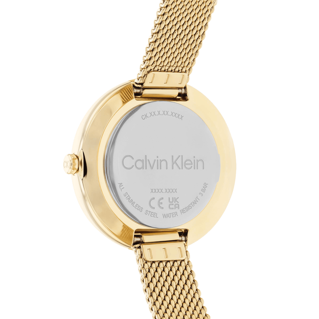 Calvin Klein Authentic White Dial Rose Gold Mesh Bracelet Watch for Women - K8G23526 Buy Now By Calvin Klein