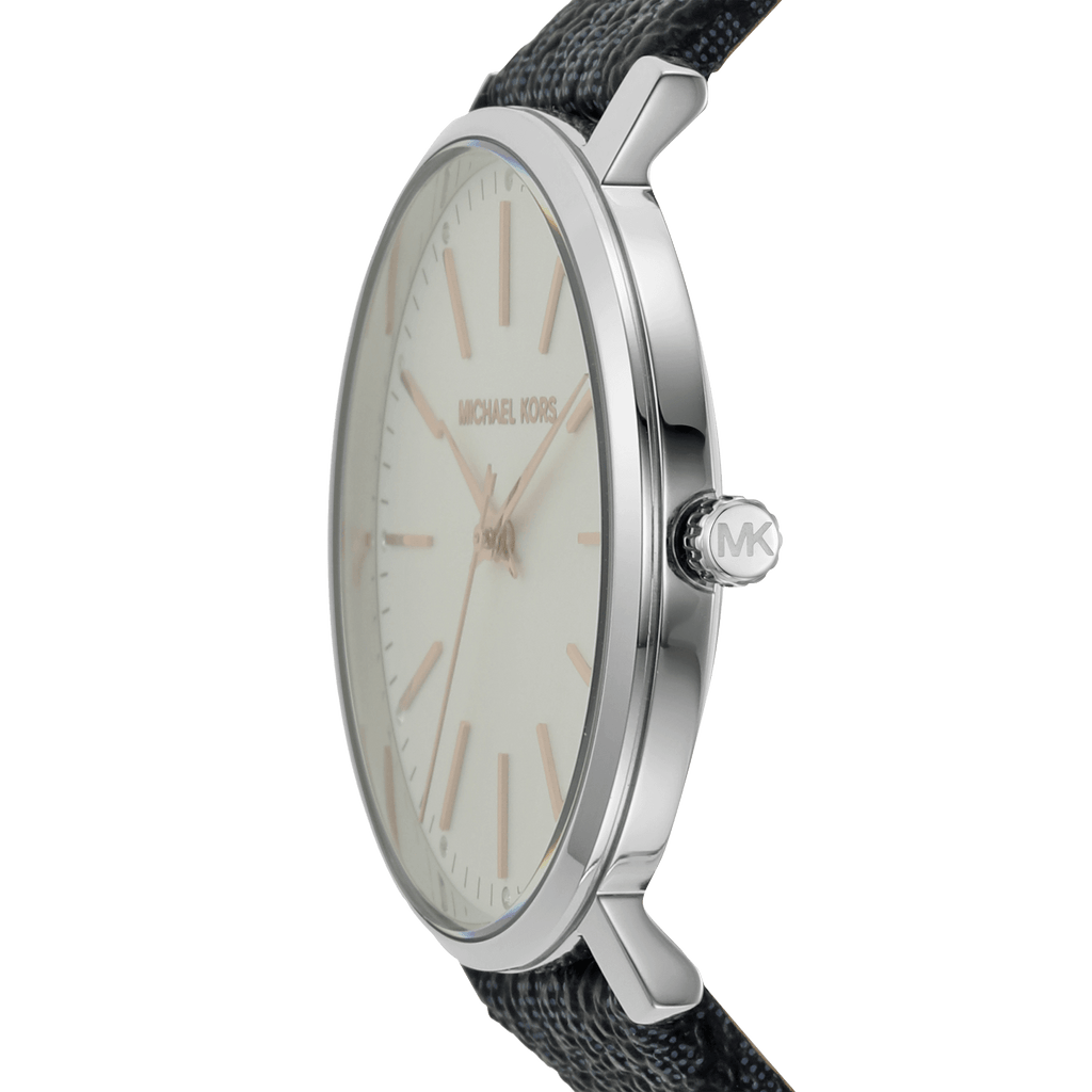 Michael Kors Pyper Quartz Silver Dial Blue Leather Strap Watch For Women - MK7244 Buy Now By Michael Kors