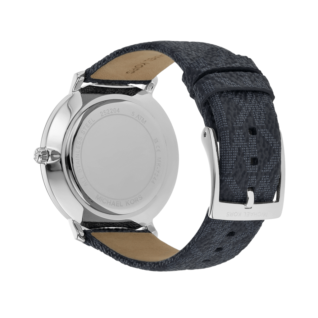 Michael Kors Pyper Quartz Silver Dial Blue Leather Strap Watch For Women - MK7244 Buy Now By Michael Kors