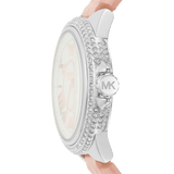 Michael Kors Camille Three-Hand Crystals White Dial Pink Leather Strap Watch for Women - MK2963 Buy Now By Michael Kors