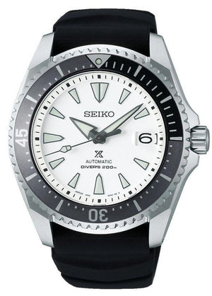 Seiko Shogun Prospex Titanium Divers Automatic White Dial Black Rubber Strap Watch For Men - SPB191J1 Buy Now By Seiko