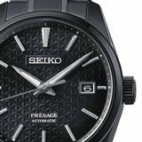 Seiko Presage Sharp Edged Series Black Dial Black Steel Strap Watch For Men - SPB229J1 Buy Now By Seiko