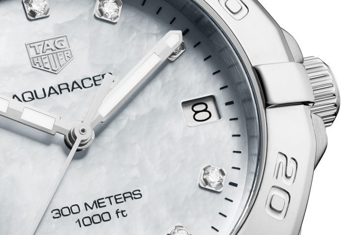 Tag Heuer Aquaracer White Mother of Pearl Dial Watch for Women - WBD1314.BA0740 Buy Now By Tag Heuer