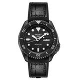 Seiko 5 Sport Automatic Black Dial Black Silicone Strap Watch For Men - SRPD65K3 Buy Now By Seiko