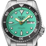 Seiko 5 Sports SKX Midi Automatic Teal Dial Silver Steel Strap Watch For Men - SRPK33K1 Buy Now By Seiko