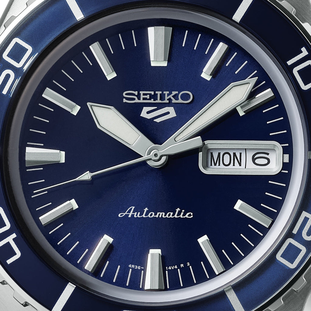 Seiko 5 Sports Automatic Blue Dial Silver Steel Strap Watch for Men - SRPK97K1 Buy Now By Seiko