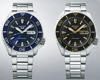 Seiko 5 Sport Automatic SKX Series Black Dial Silver Steel Strap Watch for Men - SRPK99K1