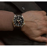 Seiko 5 Sports SKX GMT Automatic Mocha Black Dial Brown Leather Strap Watch For Men - SSK036K1 Buy Now By Seiko