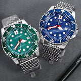 Citizen Promaster Mechanical Green Dial Silver Steel Strap Watch For Men - NJ0129-87X Buy Now By Citizen