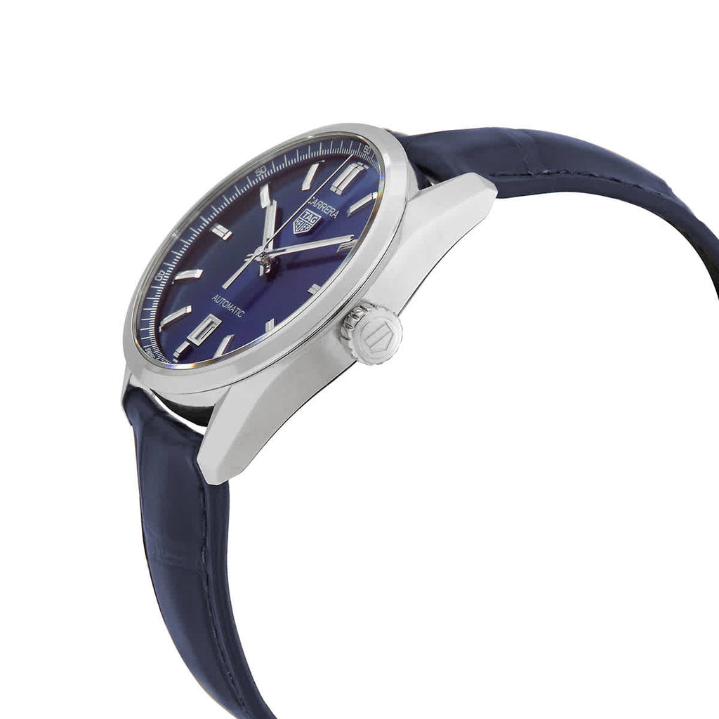 Tag Heuer Carrera Date Blue Dial Blue Leather Strap Watch for Men - WBN2112.FC6504 Buy Now By Tag Heuer