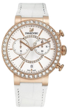 Swarovski Citra Sphere Chrono White Dial White Leather Strap Watch for Women - 5080602 Buy Now By Swarovski