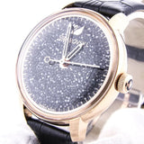 Swarovski Crystalline Hours Black Dial Black Leather Strap Watch for Women - 5295377 Buy Now By Swarovski