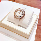 Swarovski Crystalline Aura Silver Dial White Leather Strap Watch for Women - 5519453 Buy Now By Swarovski