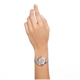 Swarovski Octea Nova Beige Dial Grey Leather Strap Watch for Women - 5649999 Buy Now By Swarovski
