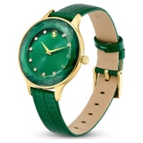 Swarovski Octea Nova Crystals Green Dial Green Leather Strap Watch for Women - 5650005 Buy Now By Swarovski