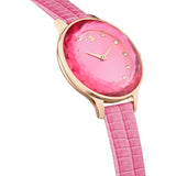 Swarovski Octea Nova Pink Dial Pink Leather Strap Watch for Women - 5650030 Buy Now By Swarovski