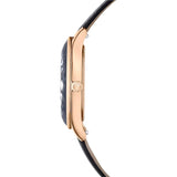 Swarovski Octea Nova Black Dial Black Leather Strap Watch for Women - 5650033 Buy Now By Swarovski