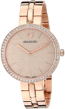 Swarovski Cosmopolitan Diamond Powder Gold Dial Rose Gold Steel Strap Watch for Women - 5517800 Buy Now By Swarovski