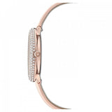 Swarovski Crystal Frost White Dial Pink Leather Strap Watch for Women - 5519223 Buy Now By Swarovski