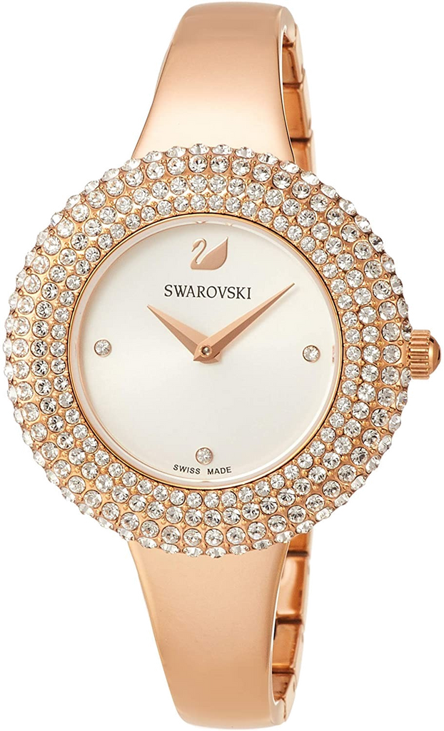 Swarovski Crystal Rose Silver Dial Rose Gold Steel Strap Watch for Women - 5484073 Buy Now By Swarovski
