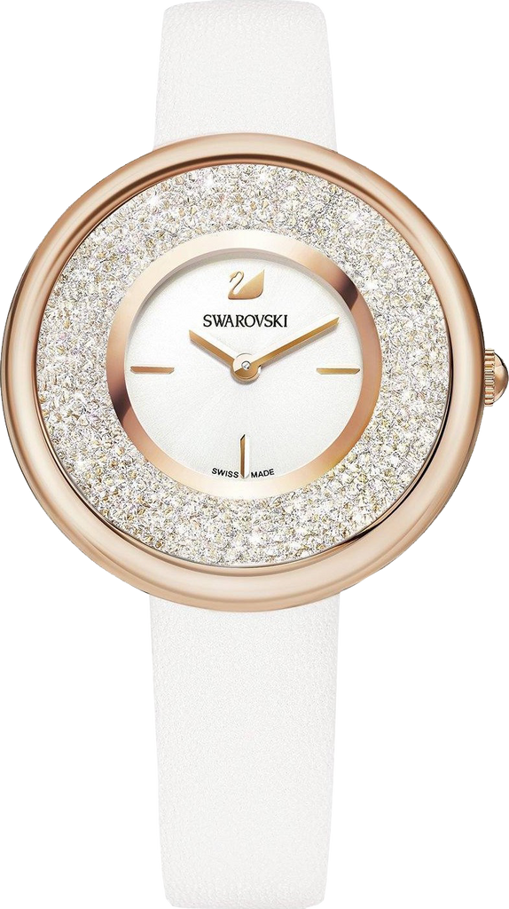 Swarovski Crystalline Pure White Dial White Leather Strap Watch for Women - 5376083 Buy Now By Swarovski