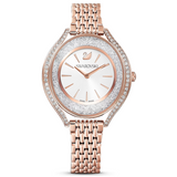Swarovski Crystalline Aura Silver Dial Rose Gold Steel Strap Watch for Women - 5519459 Buy Now By Swarovski