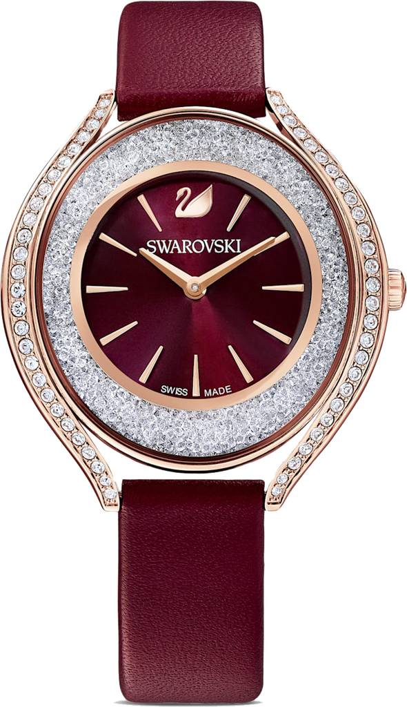 Swarovski Crystalline Aura Red Dial Red Leather Strap Watch for Women - 5558637 Buy Now By Swarovski