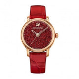 Swarovski Crystalline Hours Red Crystal Dial Red Leather Strap Watch for Women - 5295380 Buy Now By Swarovski