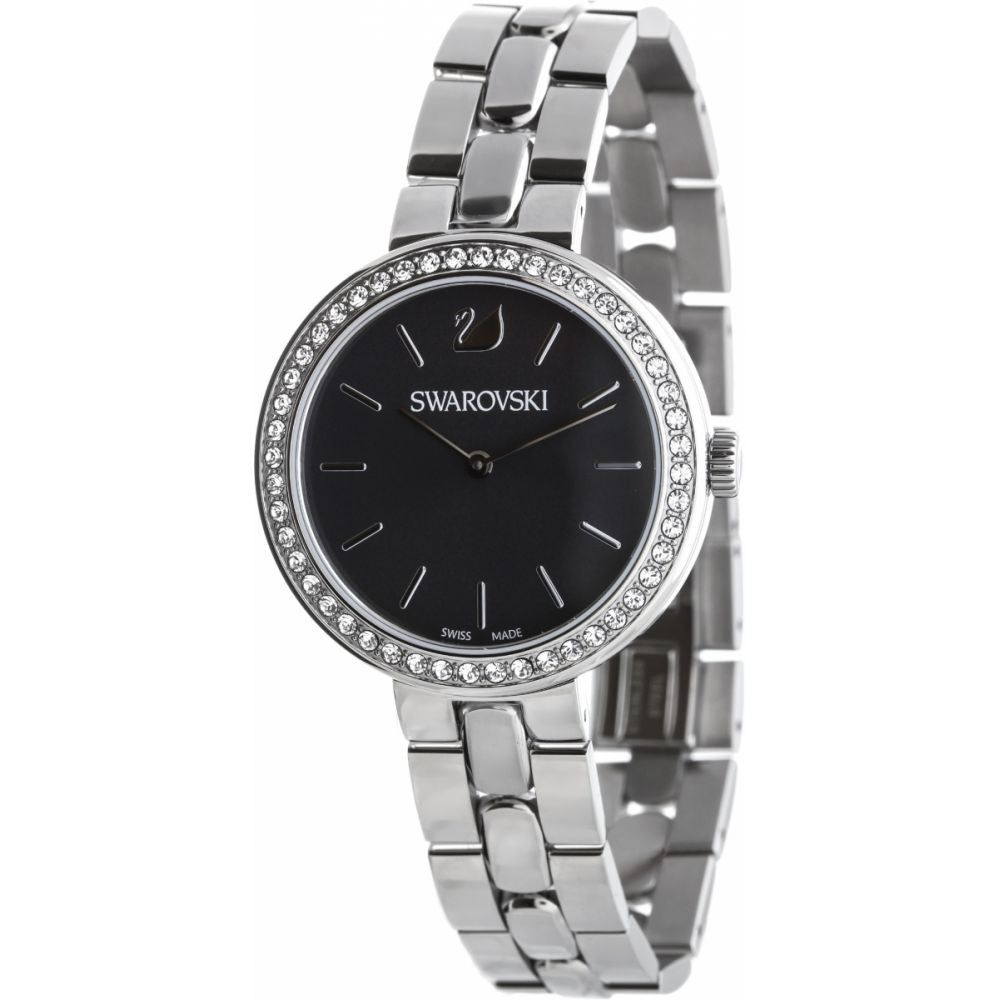 Swarovski Daytime Rhinestone Grey Dial Silver Steel Strap Watch for Women - 5213681 Buy Now By Swarovski