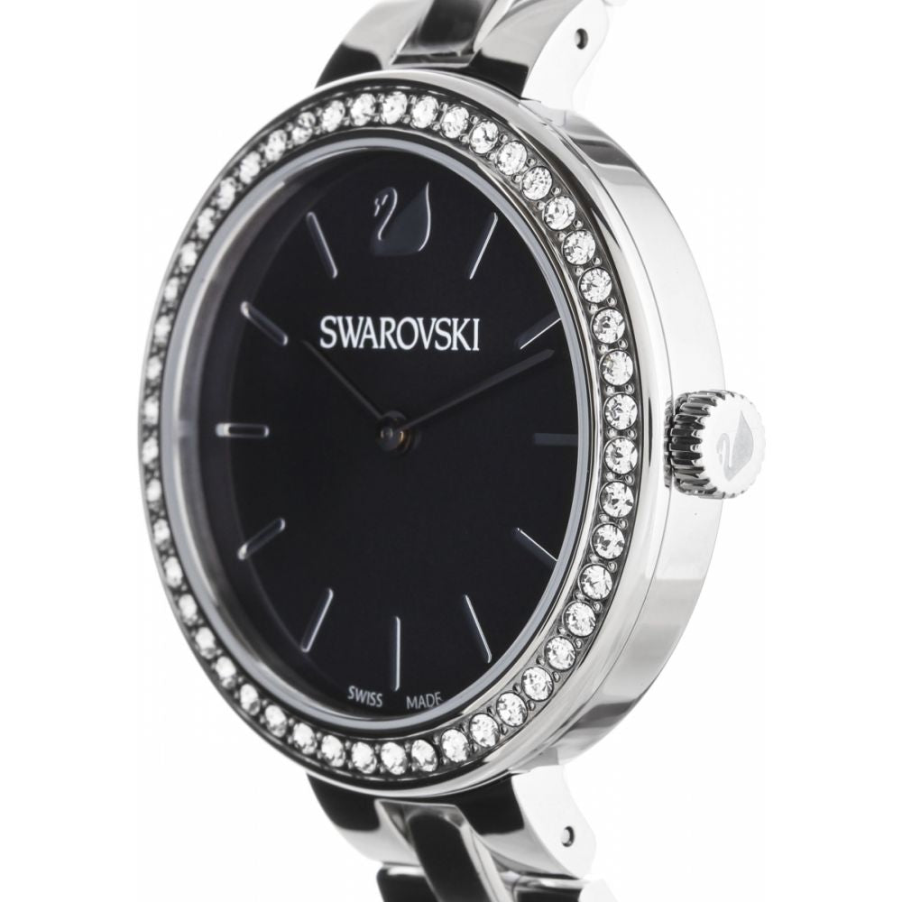 Swarovski Daytime Rhinestone Grey Dial Silver Steel Strap Watch for Women - 5213681 Buy Now By Swarovski