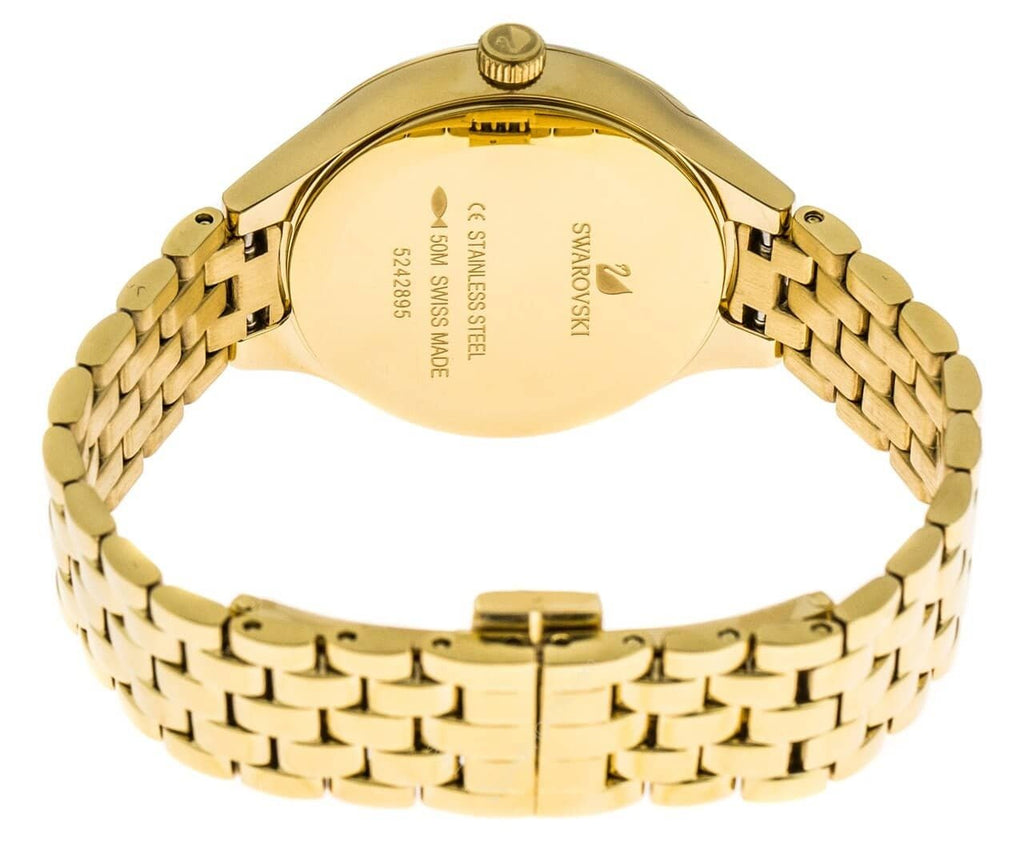 Swarovski Lovely Crystals White Dial Gold Steel Strap Watch for Women - 5242895 Buy Now By Swarovski
