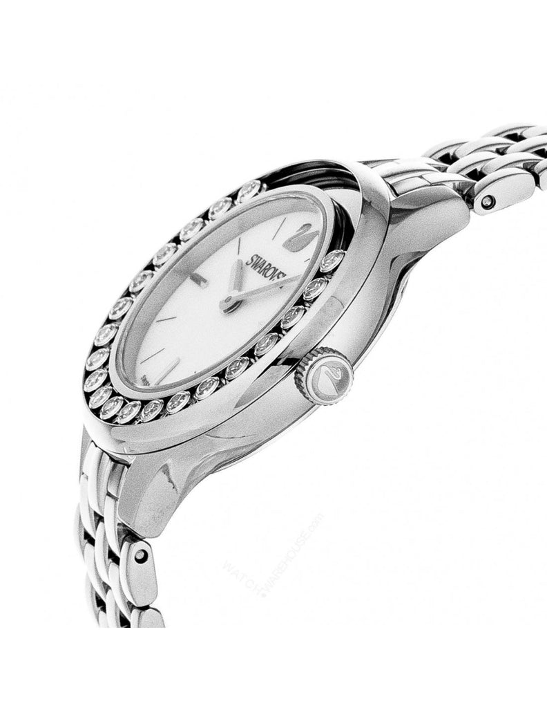 Swarovski Lovely Crystals Mini White Dial Silver Steel Strap Watch for Women - 5242901 Buy Now By Swarovski