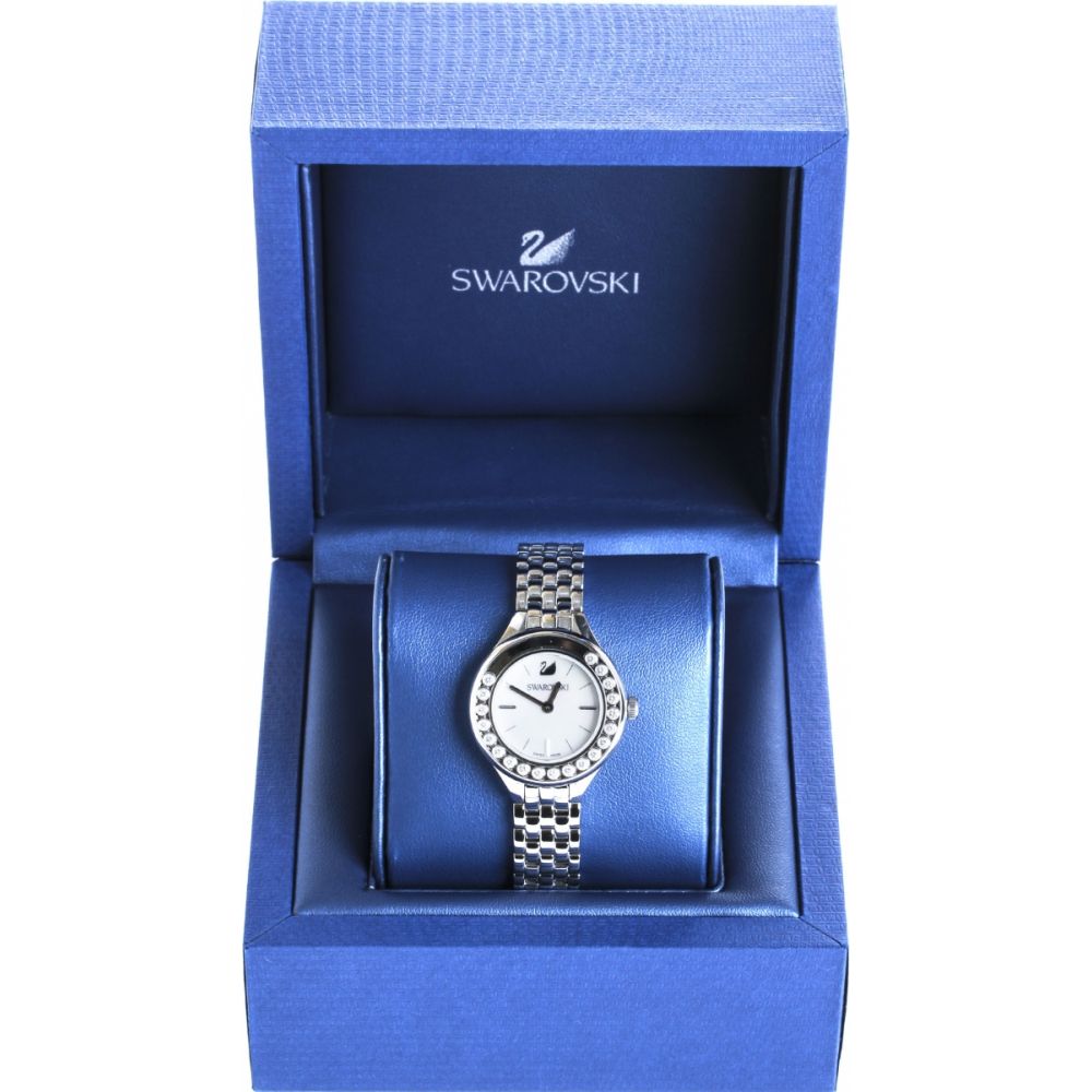 Swarovski Lovely Crystals Mini White Dial Silver Steel Strap Watch for Women - 5242901 Buy Now By Swarovski
