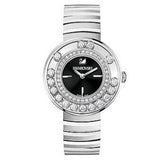 Swarovski Lovely Crystal Black Dial Silver Steel Strap Watch for Women - 1160305 Buy Now By Swarovski
