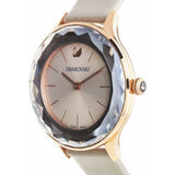 Swarovski Octea Nova Grey Dial Grey Leather Strap Watch for Women - 5295326 Buy Now By Swarovski