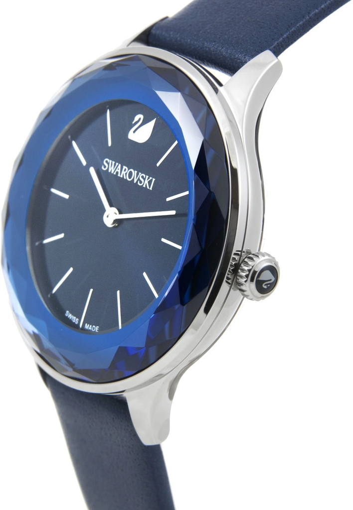 Swarovski Octea Nova Blue Dial Blue Leather Strap Watch for Women - 5295349 Buy Now By Swarovski