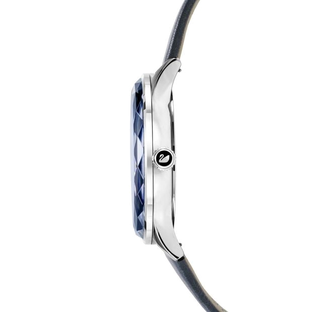 Swarovski Octea Nova Blue Dial Blue Leather Strap Watch for Women - 5295349 Buy Now By Swarovski