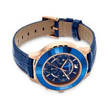 Swarovski Octea Lux Chrono Blue Dial Blue Leather Strap Watch for Women - 5563480 Buy Now By Swarovski