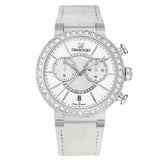 Swarovski Citra Sphere Chronograph White Dial White Leather Strap Watch for Women - 5027127 Buy Now By Swarovski