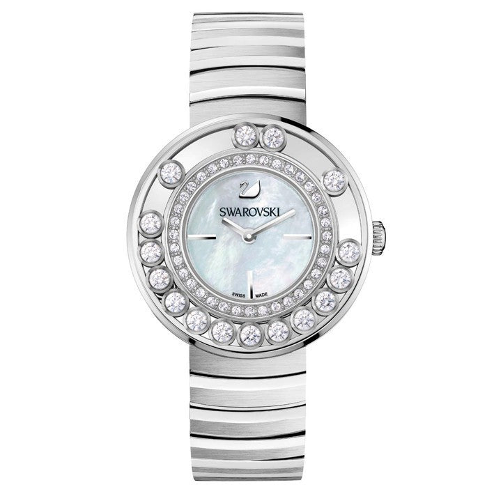 Swarovski Lovely Crystal Mother of Pearl Dial Silver Steel Strap Watch for Women - 1160307 Buy Now By Swarovski