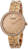 Swarovski Cosmopolitan Diamond Powder Gold Dial Rose Gold Steel Strap Watch for Women - 5517800 Buy Now By Swarovski
