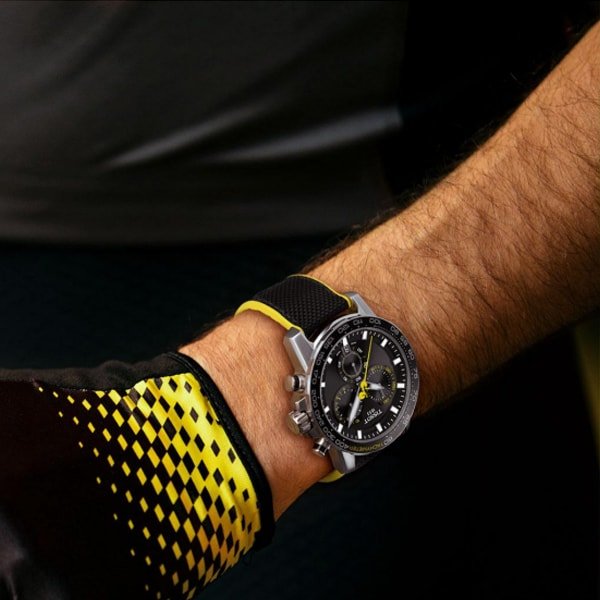 Tissot T Sport Supersport Chrono Tour De France Black Dial Black Nylon Strap Watch for Men - T125.617.17.051.00 Buy Now By Tissot