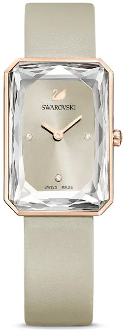 Swarovski Uptown Crystal Grey Dial Grey Leather Strap Watch for Women - 5547716 Buy Now By Swarovski