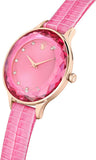 Swarovski Octea Nova Pink Dial Pink Leather Strap Watch for Women - 5650030 Buy Now By Swarovski