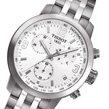 Tissot PRC 200 Chronograph White Dial Silver Steel Strap Watch For Men - T055.417.11.017.00 Buy Now By Tissot